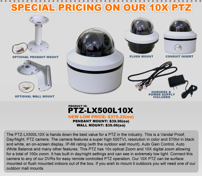 Email 10XPTZ Dealer Special Pricing